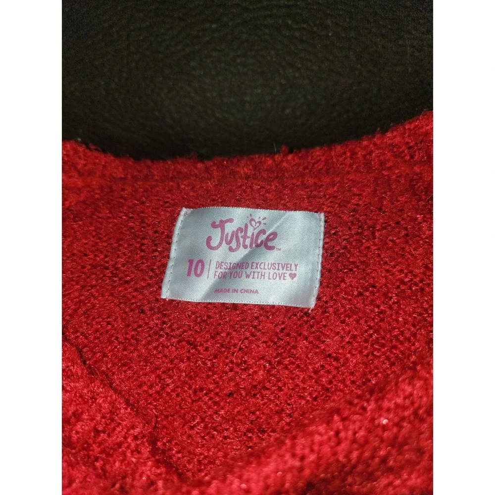 Justice‎ holiday Christmas llama sweater and leggings size 10